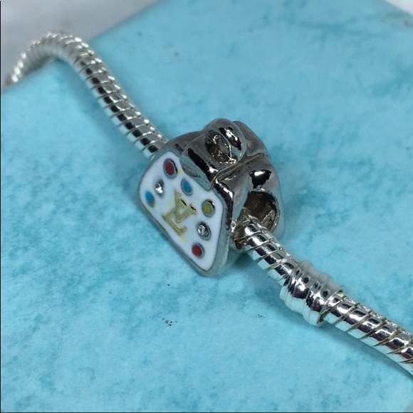 Sterling purse tote bag European charm bead - Picture 2 of 5